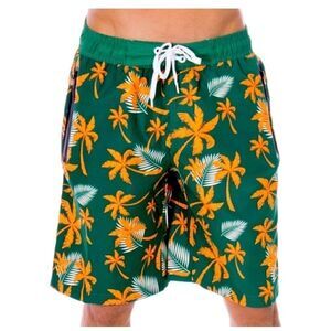 💥Ashopz Men’s Mark tropical print swim trunks